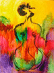 "La Femme Soleil, format 60F on canvas"